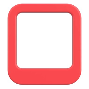 Profil kutusu. Sosyal medya profili. 3B illüstrasyon.