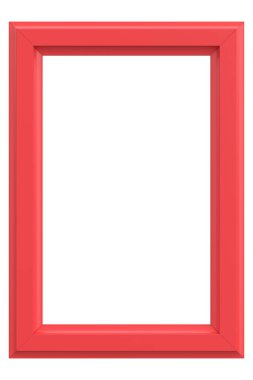 Resim çerçevesi. Portre çerçevesi. 3B illüstrasyon.