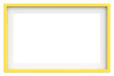 Resim çerçevesi. Manzara çerçevesi. 3B illüstrasyon.