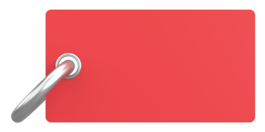 Fiyat etiketi Mesaj kutusu. 3B illüstrasyon.