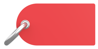 Fiyat etiketi Mesaj kutusu. 3B illüstrasyon.