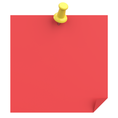 Üç boyutlu not defteri. Yapışkan bir not. 3B illüstrasyon.