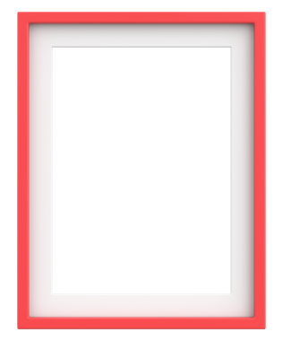 Resim çerçevesi. Portre çerçevesi. 3B illüstrasyon.