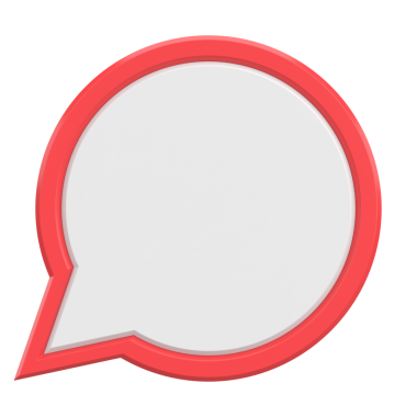 Boş Konuşma Balonu. 3B Görüntü.