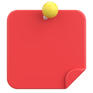 Üç boyutlu not defteri. Yapışkan bir not. 3B illüstrasyon.