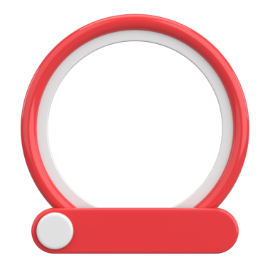 Sosyal medya için profil çerçevesi. 3B illüstrasyon.