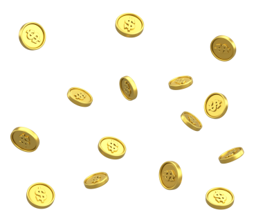 Dolar parası. Üç boyutlu para. 3B illüstrasyon.