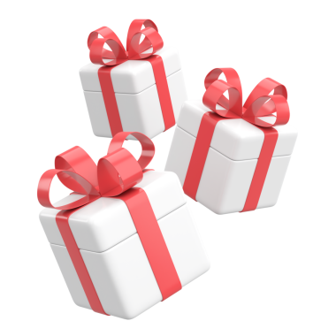 Üç boyutlu hediye kutusu. 3B illüstrasyon.