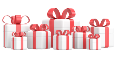 Üç boyutlu hediye kutusu. 3B illüstrasyon.