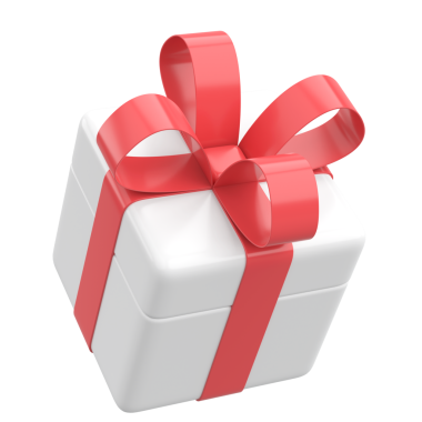 Üç boyutlu hediye kutusu. 3B illüstrasyon.