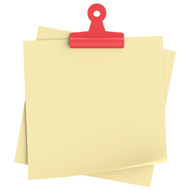 Üç boyutlu not defteri. Yapışkan bir not. 3B illüstrasyon.