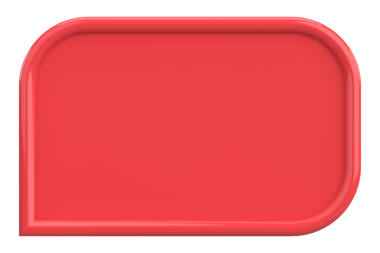 Fiyat etiketi Mesaj kutusu. 3B illüstrasyon.