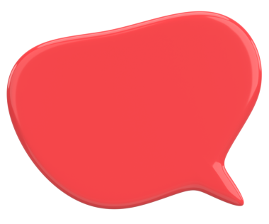 Konuşma balonu. Mesaj kutusu. 3B illüstrasyon.