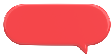 Konuşma balonu. Mesaj kutusu. 3B illüstrasyon.