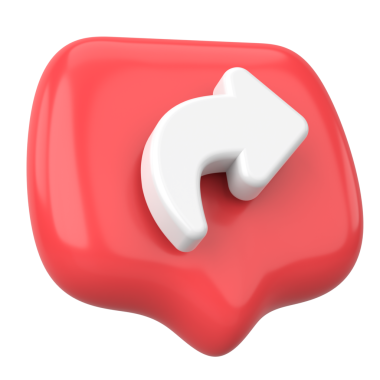 Simgeyi paylaş. Paylaş düğmesi. 3B illüstrasyon.