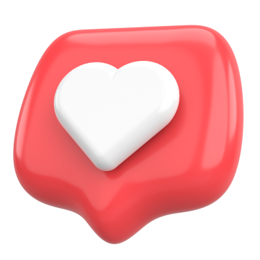 İkon gibi. Düğme gibi. 3B illüstrasyon.