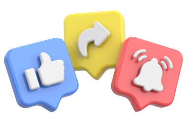 Ortak abonelik simgesi gibi. 3B illüstrasyon.