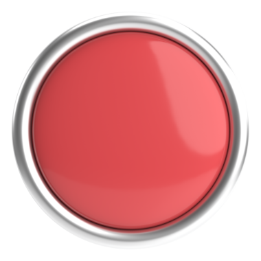 Üç boyutlu daire düğmesi. Boş tuş. 3B illüstrasyon.