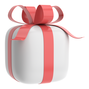 Üç boyutlu hediye kutusu. 3B illüstrasyon.