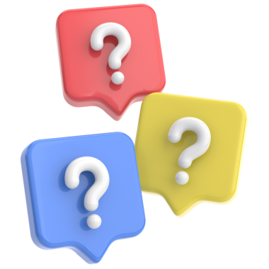 Soru işareti işareti. 3B illüstrasyon.