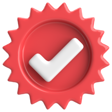 3 boyutlu onay kutusu. İşaretle. 3B illüstrasyon.