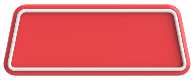 Üç boyutlu düğme. Boş tuş. 3B illüstrasyon.