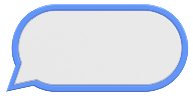 Boş Konuşma Balonu. 3B Görüntü.