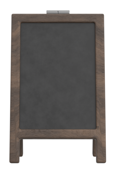 Bir Gıda Ekran Tahtasının 3B Görünümü.