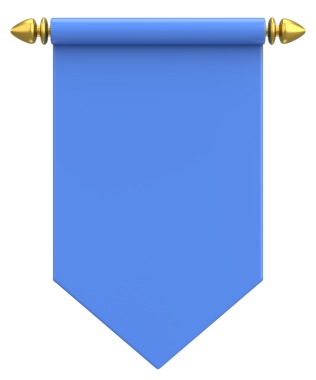 Pennant Bayrağının 3B çizimi.