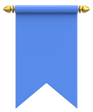 Pennant Bayrağının 3B çizimi.