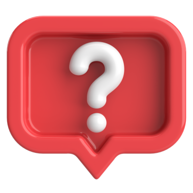 Soru işareti işareti. 3B illüstrasyon.