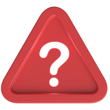 Soru işareti işareti. 3B illüstrasyon.