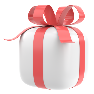 Üç boyutlu hediye kutusu. 3B illüstrasyon.