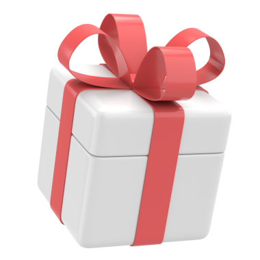 Üç boyutlu hediye kutusu. 3B illüstrasyon.