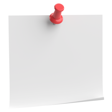 Üç boyutlu not kağıdı. Yapışkan bir not. 3B illüstrasyon.