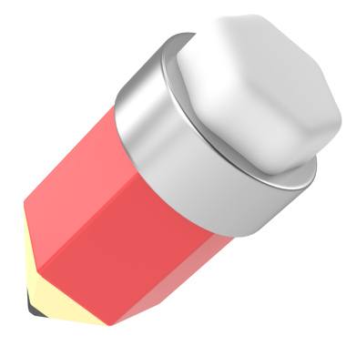 Üç boyutlu kalem. Üç boyutlu illüstrasyon. 3B görüntüleme.