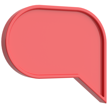 Konuşma balonu. Sohbet balonu. 3B illüstrasyon.