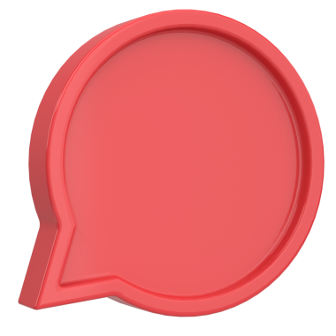 Konuşma balonu. Sohbet balonu. 3B illüstrasyon.