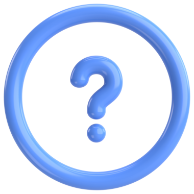 Soru işareti işareti. 3B illüstrasyon.