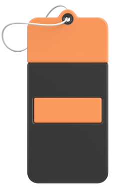 Kara Cuma etiketi. Satış afişi. 3B illüstrasyon.