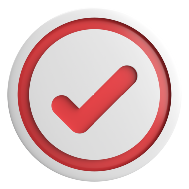 3 boyutlu onay kutusu. İşaretle. 3B illüstrasyon.