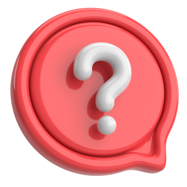 Soru işareti işareti. 3B illüstrasyon.