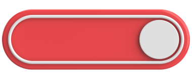 Üç boyutlu düğme. Boş tuş. 3B illüstrasyon.