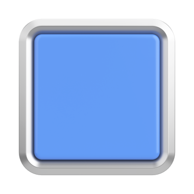 Üç boyutlu düğme. Boş tuş. 3B illüstrasyon.