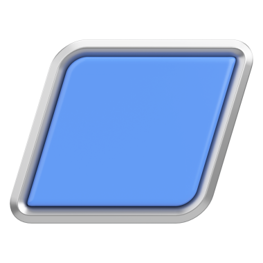 Üç boyutlu düğme. Boş tuş. 3B illüstrasyon.