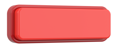 Üç boyutlu düğme. Boş tuş. 3B illüstrasyon.