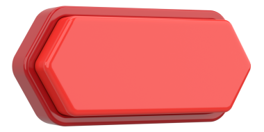 Üç boyutlu düğme. Boş tuş. 3B illüstrasyon.