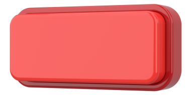 Üç boyutlu düğme. Boş tuş. 3B illüstrasyon.