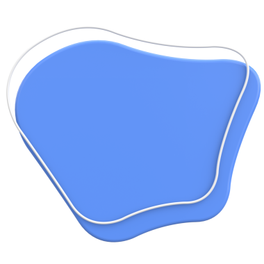 Üç boyutlu Blob. Soyut Metin Kutusu. 3B illüstrasyon.