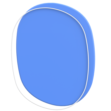 Üç boyutlu Blob. Soyut Metin Kutusu. 3B illüstrasyon.